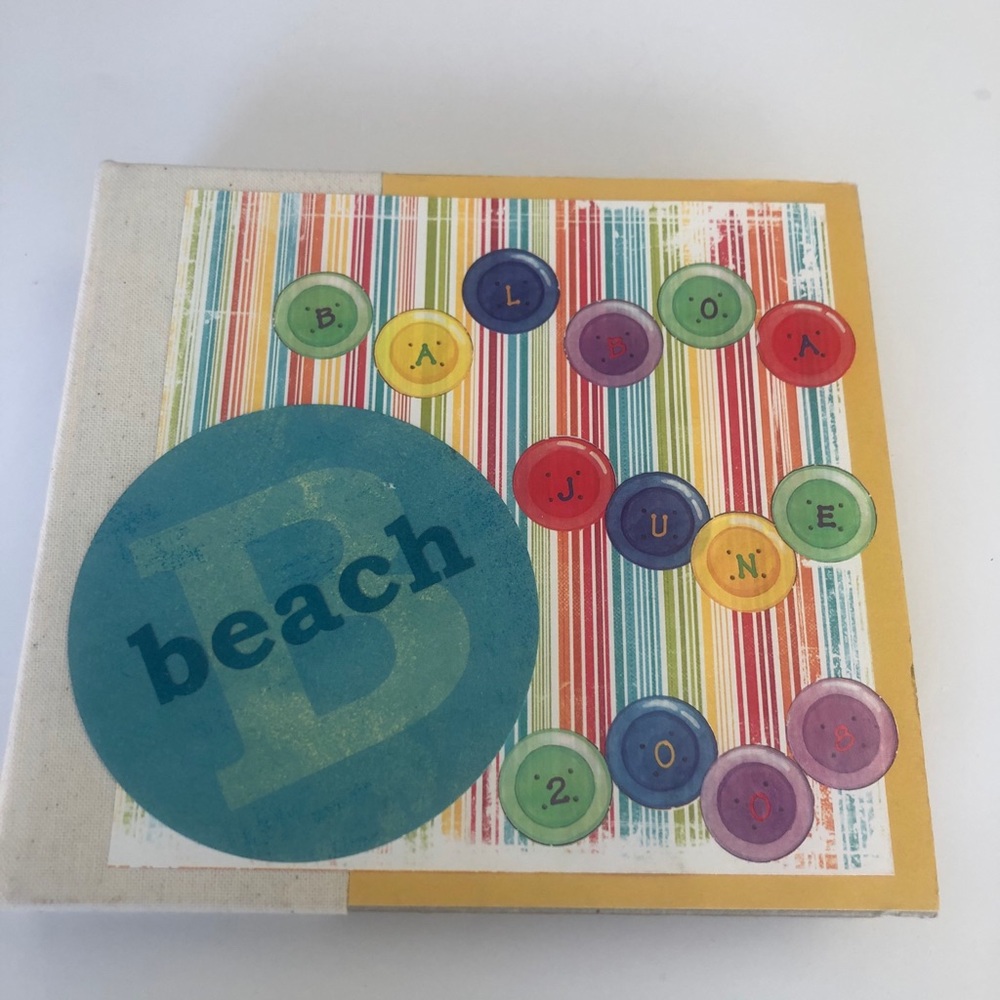 Handmade chipboard photo album